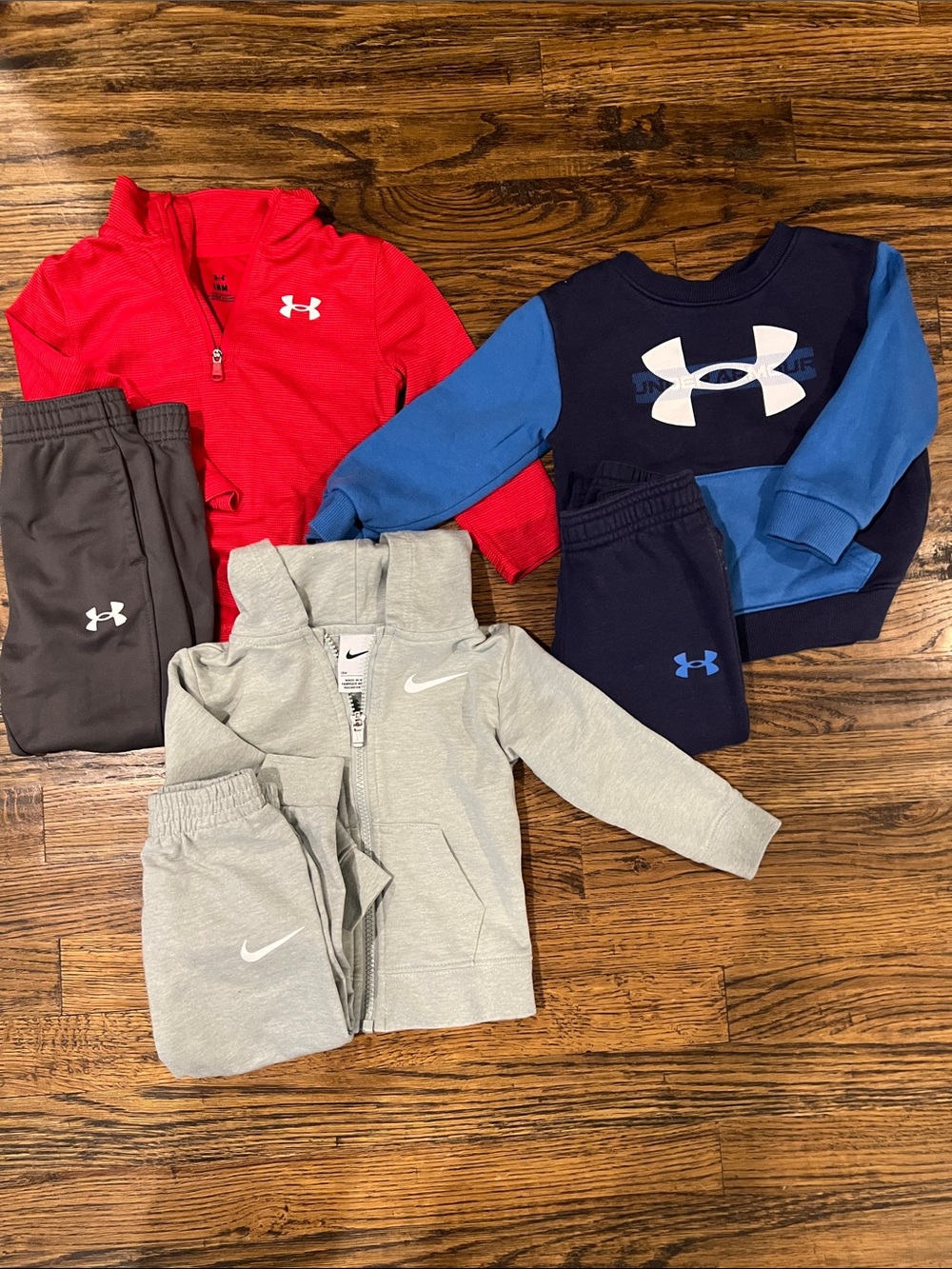 Under Armour & Nike Kids Athletic Sweatshirt and Jogger Sets - 18 Month